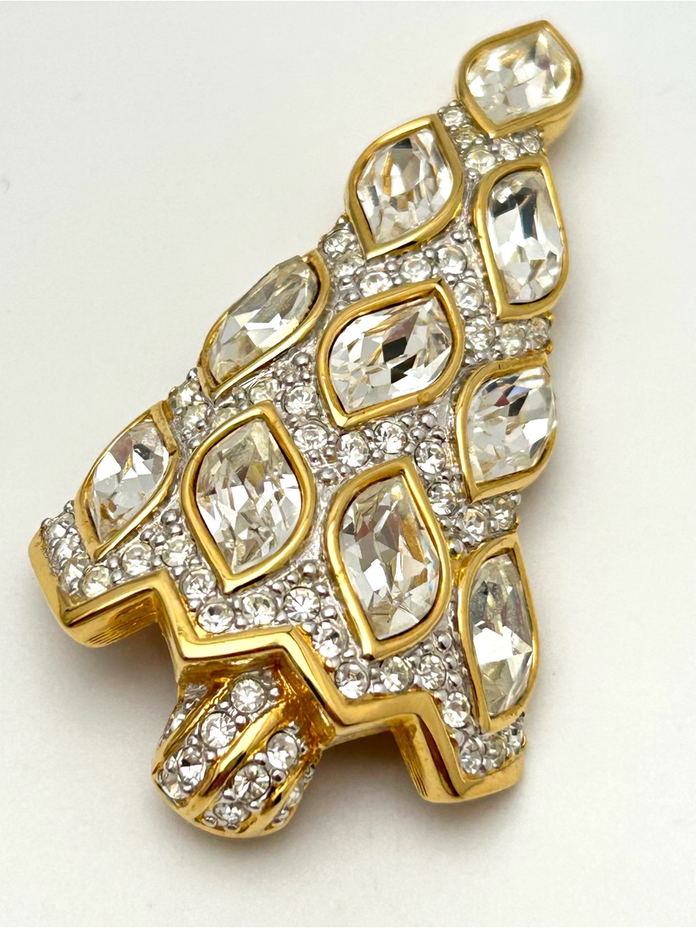 Swarovski Crystal 1996 Christmas Tree Brooch